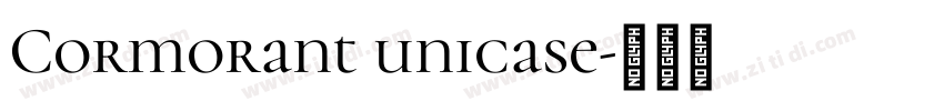 Cormorant unicase字体转换